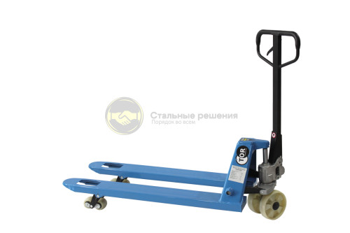 Тележка гидравлическая 2500 кг 1150 мм нейлоновые колеса TOR RHP(BF) PRO 1