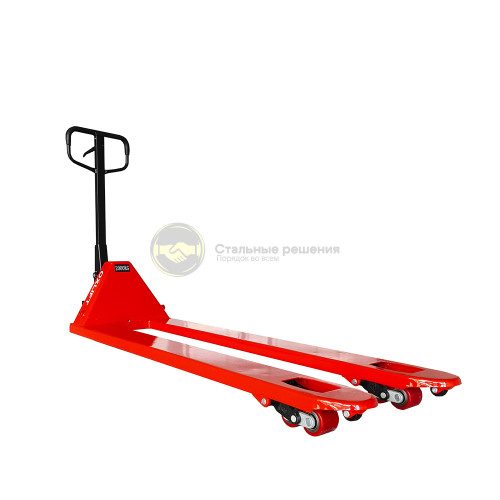 Ручная гидравлическая тележка длинновильная OXLIFT OX20-L1800 1800 мм 2000 кг 1